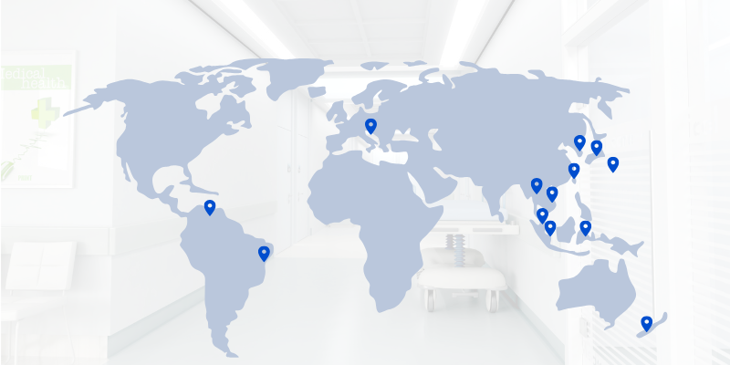 Blue Minimalist World Map Instagram Post (800 x 400 像素) (2)